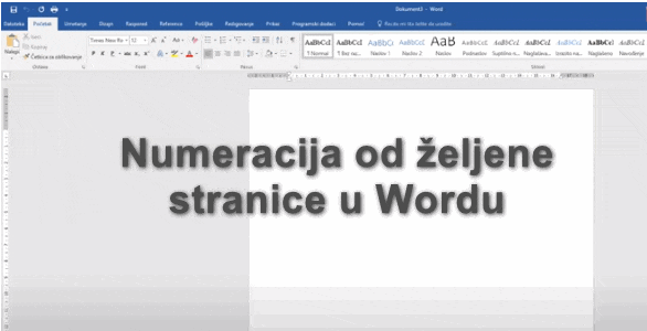 Kako Numerisati Strane U Wordu U 3 Koraka