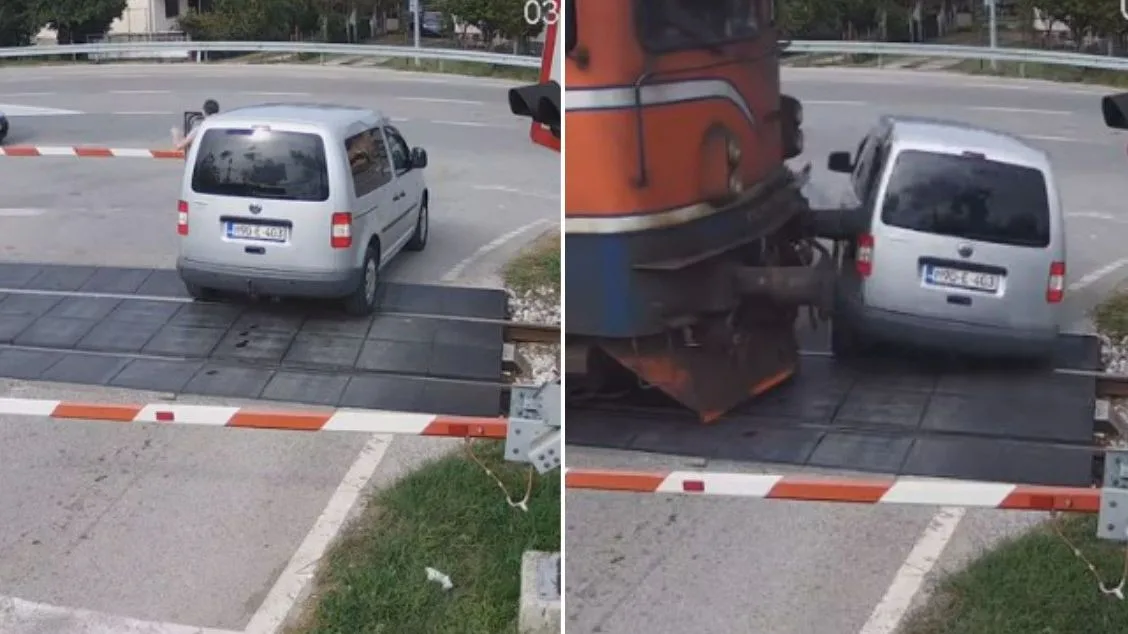 NESREĆA U BIH: ŽENA AUTOMOBILOM PROŠLA KROZ ZNAK STOP, ISTRČALA IZ VOZILA PRIJE NEGO JE NAIŠAO VOZ