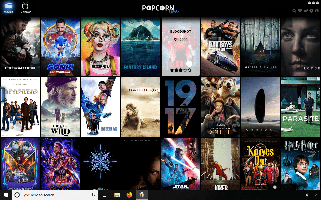 100% Besplatno filmovi i serije u HD na Popcorn Time