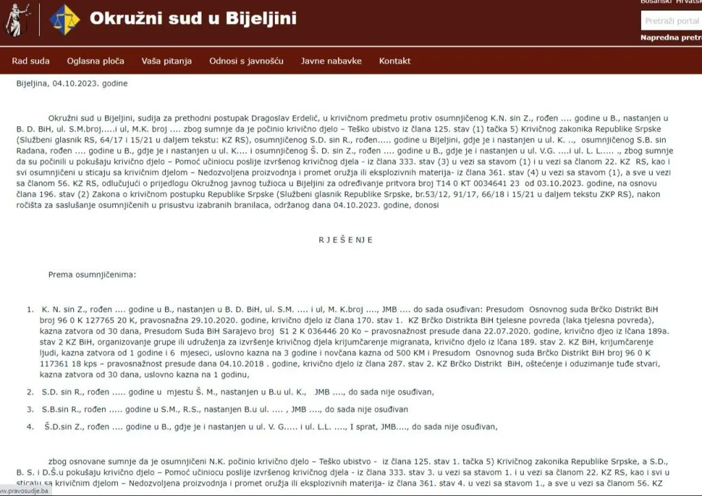 DETALJI UBISTVA INSPEKTORA: KOKANOVIĆ HTIO UBITI I BOŠNJAKOVIĆA, ALI MU ZABLOKIRAO PIŠTOLJ