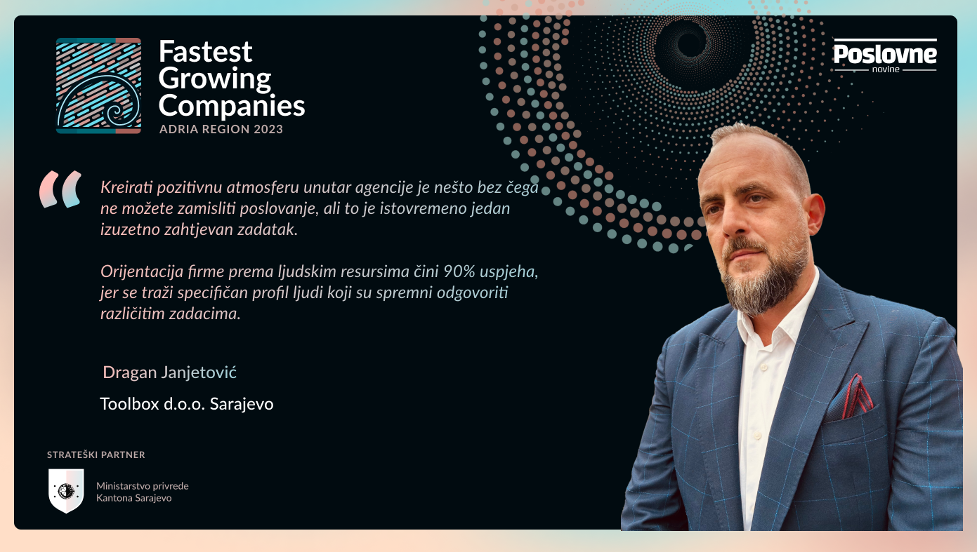 Dragan Janjetović, osnivač Toolbox d.o.o.: Naša vizija je da budemo vodeća BTL agencija u Bosni i Hercegovini – Poslovne novine