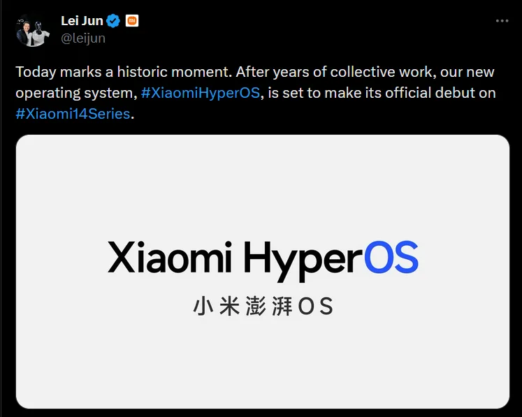 Xiaomi pozdravlja MIUI i donosi HyperOS