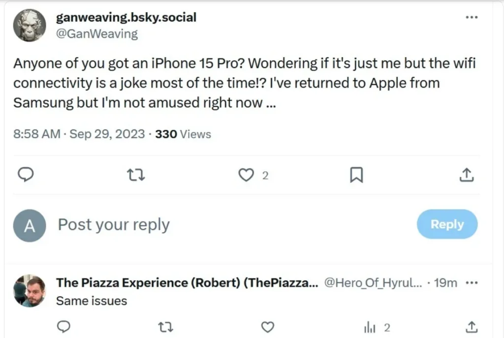 iPhone 15 ima problem s Wi-Fi povezivanjem