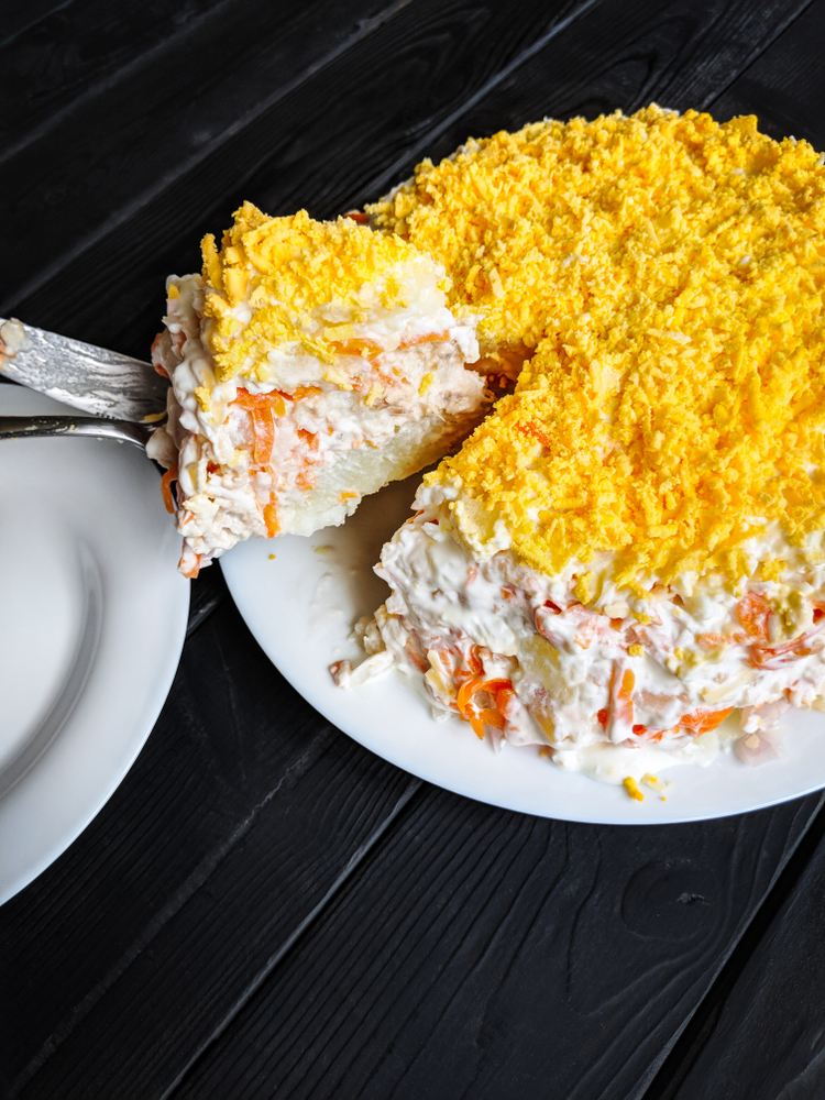 Salata Mimoza, originalni recept