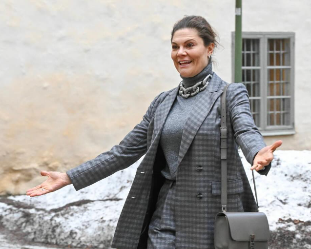 Princeza Victoria U Sivom Od Glave Do Pete