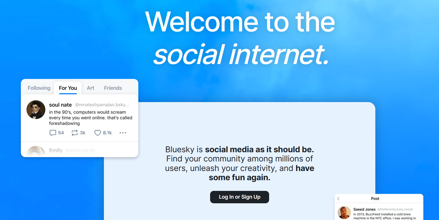 Bluesky dostupna svima – alternativa ili rival X (a.k.a Twitter) platformi
