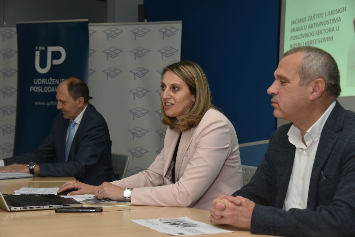 Predstavljen projekat „Jačanje zaštite ljudskih prava u aktivnostima poslovnog sektora u BiH“ kojeg provode UPFBiH i UPRS – Poslovne novine