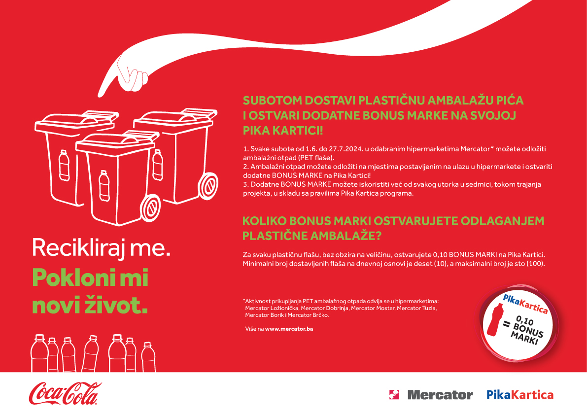 Coca-Cola i Mercator se ponovo udružuju za svijet bez otpada – Poslovne novine
