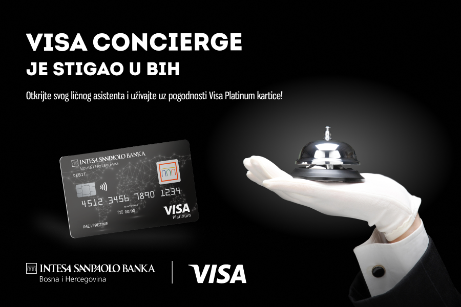 Visa Concierge stigao u BiH: Prvi digitalni lični asistent za korisnike Visa Platinum kartica Intesa Sanpaolo Banke – Business Magazine