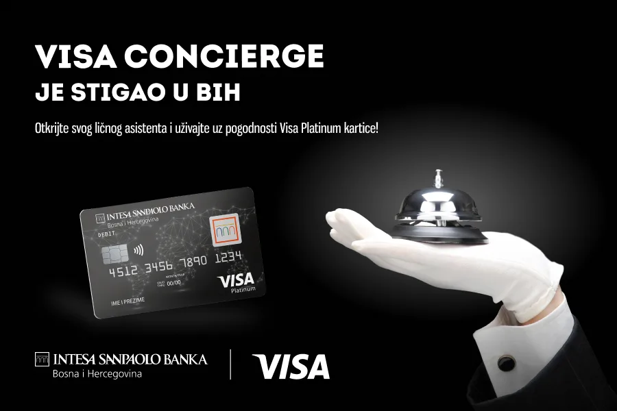 Visa Concierge stigao u BiH: Prvi digitalni lični asistent za korisnike Visa Platinum kartica Intesa Sanpaolo Banke – Business Magazine