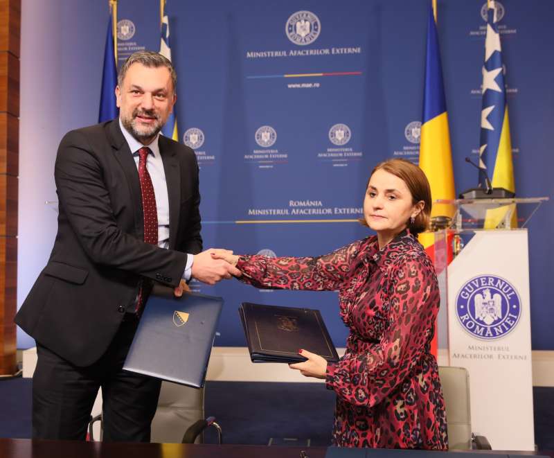 Konaković i Odobescu stavili potpis na Protokol i Akcioni plan između Bosne i Hercegovine i Rumunije