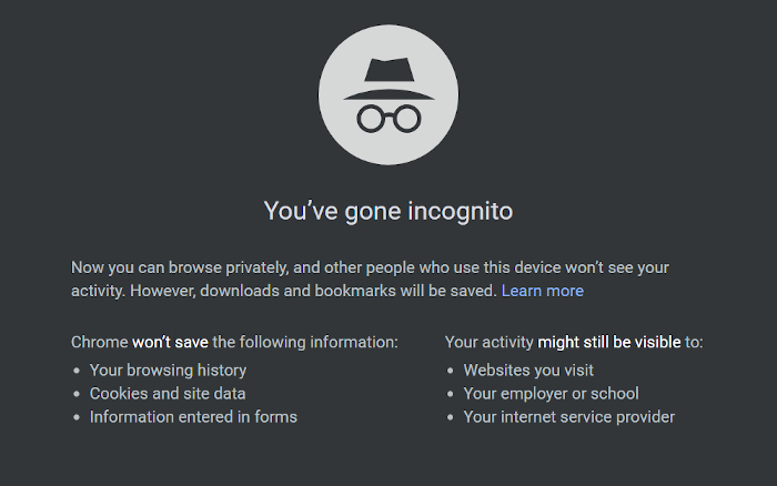 Zablude o razinama sigurnosti u privatnim ili "inkognito" na rad web preglednika Zablude o razinama sigurnosti u privatnim ili "inkognito" na rad web preglednika