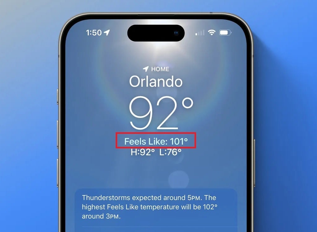 iOS 18 donosi poboljšanja za Vremensku Prognozu