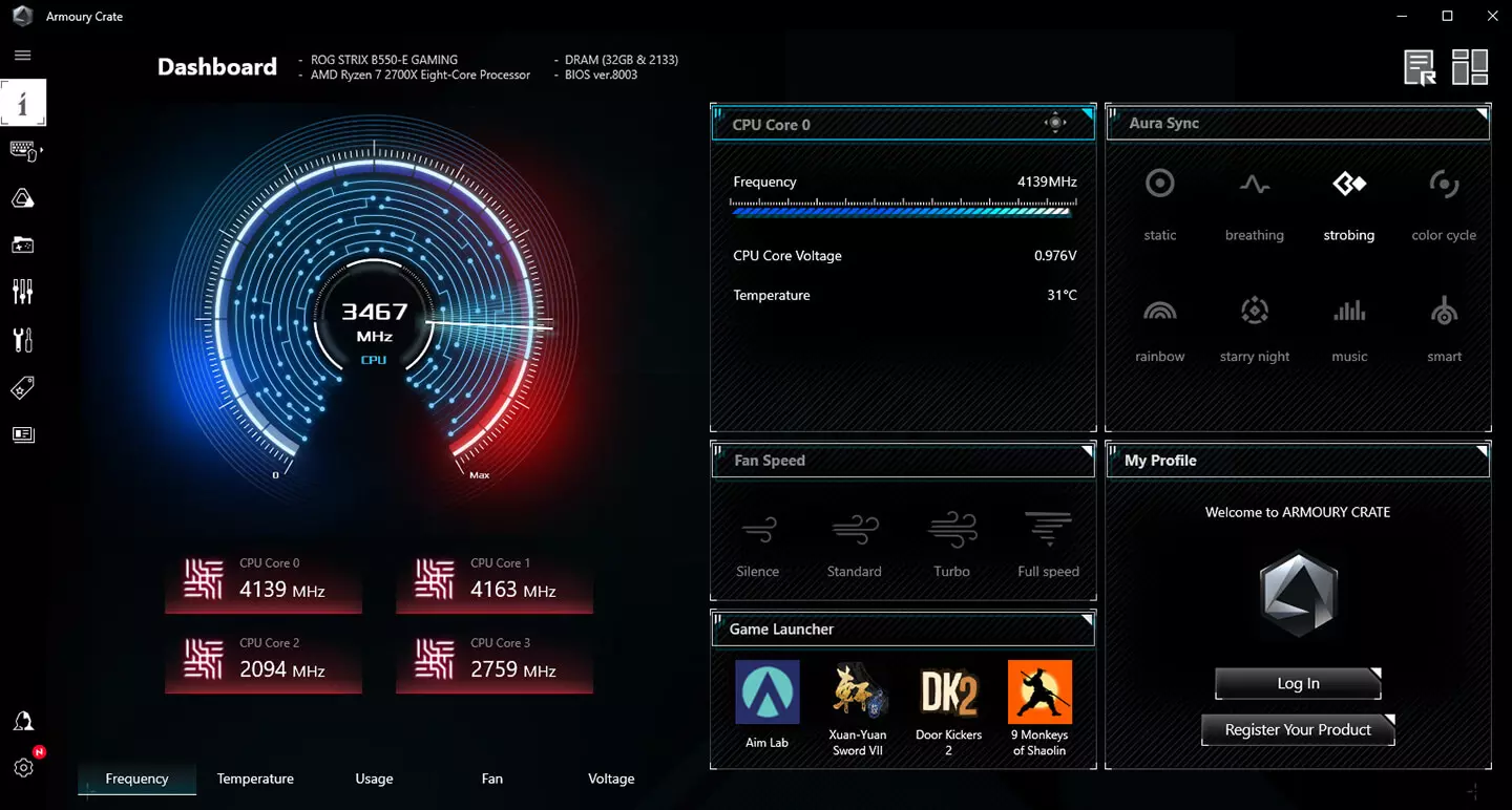 asus armory sanduk
