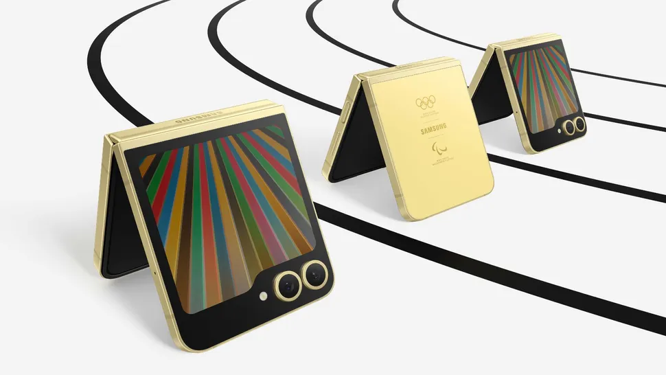 Samsung Galaxy Z Flip6 Olimpijsko izdanje – prikaz vrhunskog tehnološkog dizajna na bosanskom jeziku.