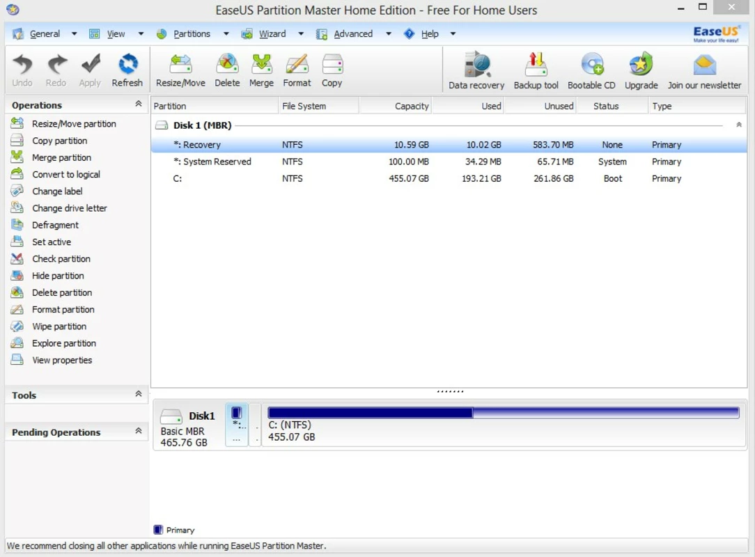 Kako besplatno klonirati podatke sa HDD-a na SSD na Windows računaru? easeus partition master