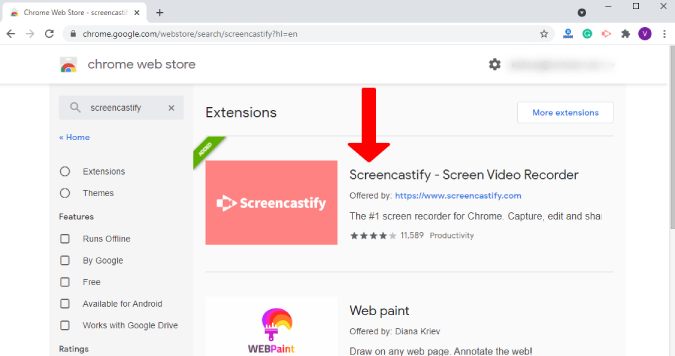 Najbolja proširenja za Google Chrome za studente screencastify