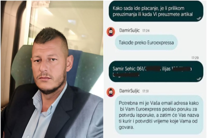 Samir Šehić opljačkan putem OLX-a, sav novac s računa ukraden