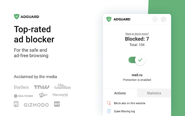 uBlock Origin se gasi, ali 4 bloka za blokiranje oglasa su i dalje dostupna na Chromeu adguard