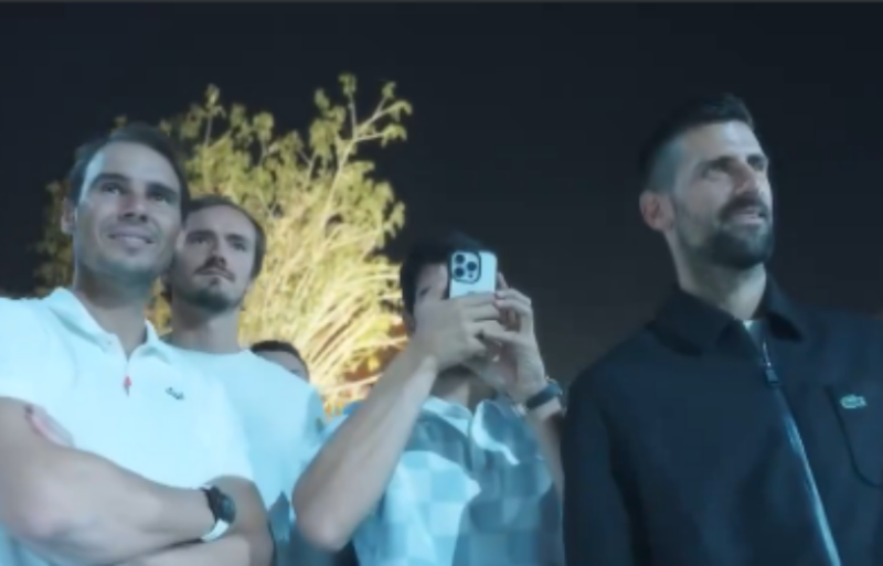 PRED VELIKU UTAKMICU: Novak i Rafael se zabavljali u Rijadu (VIDEO)