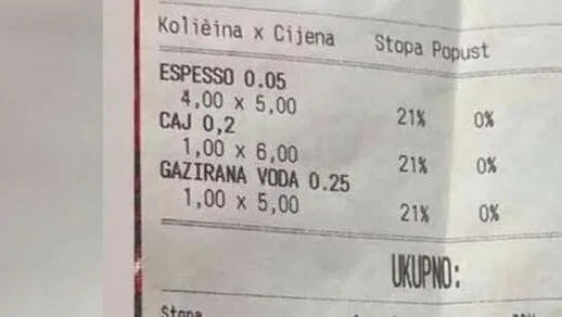 Gosti bijesni zbog cijena u Kolašinu: Evo koliko koštaju 4 kafe, čaj i gazirana voda