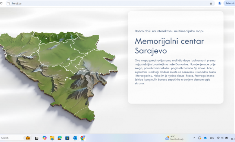 Paltforma „Heroji.ba”, online mapa i registar o šehidima i poginulim braniteljima dostupni javnosti