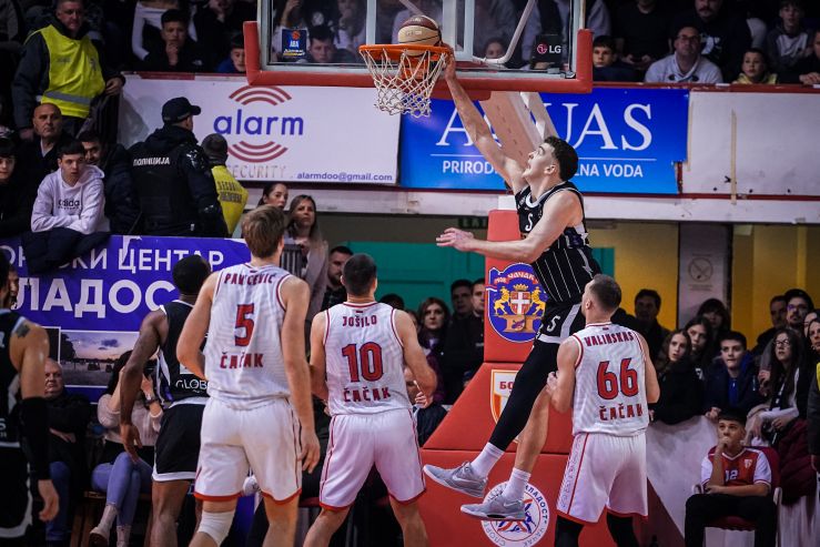 ABA: Partizan rutinski prošao Čačak!