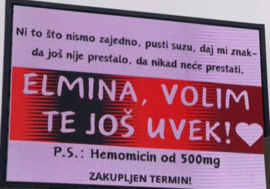 (FOTO) POZNATI STJEKOVI, I MISTERIOZNA PORUKA Nesvakidašnji bilbord posvećen jednoj Elmini