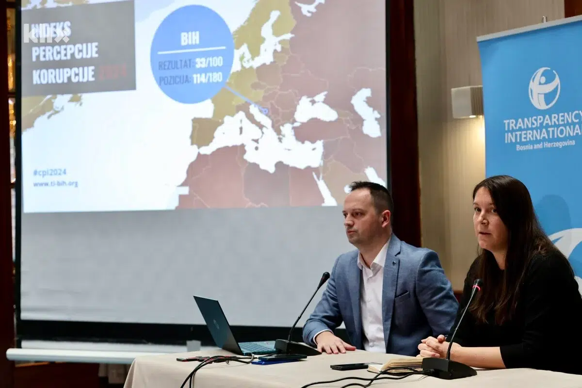 Bosna i Hercegovina uz Bjelorusiju najkorumpiranija zemlja Evrope