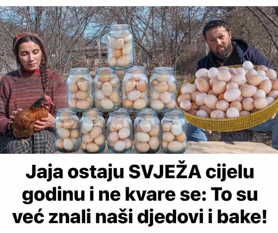 Jaja OSTAJU SVJEŽA CIJELU GODINU I NE KVARE SE: Tajnu su već znali naši djedovi i bake!