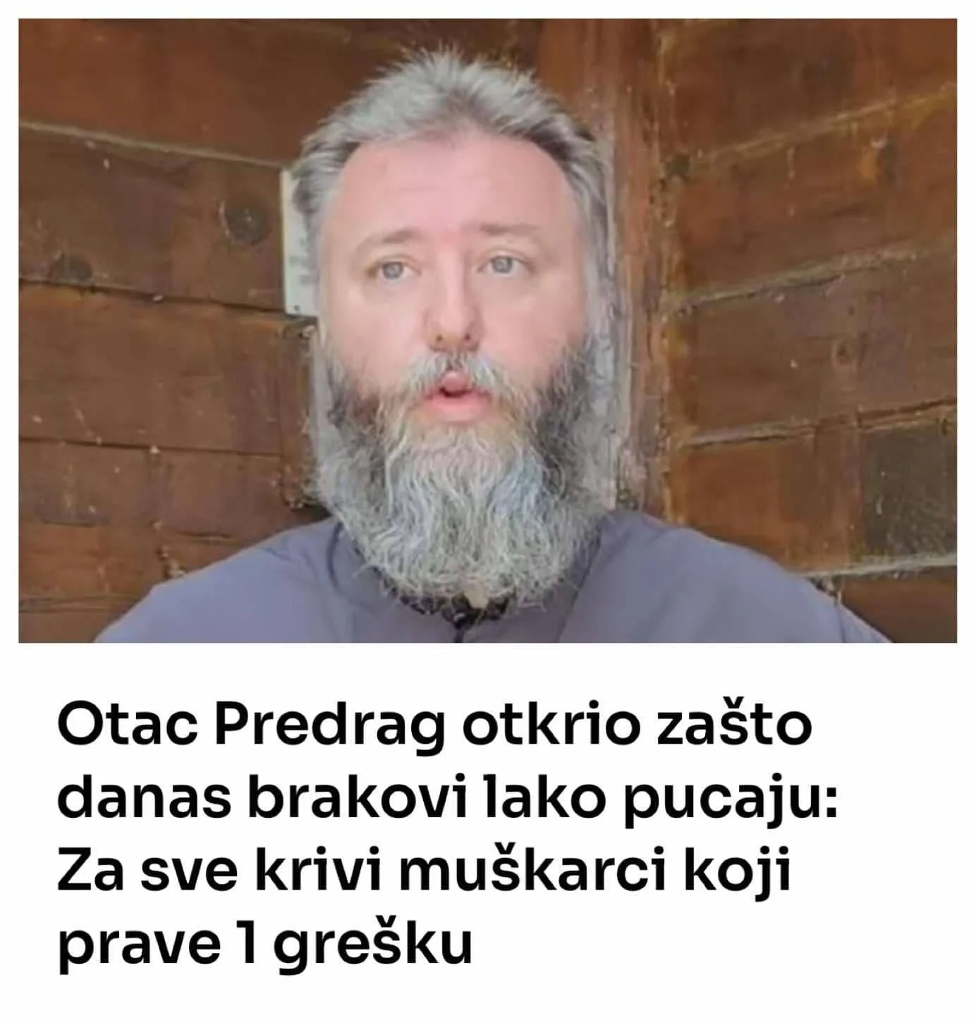 0tac Predrag 0TKRI0 zašto danas BRAK0VI lako pucaju: Za sve krivi muškarci koji PRAVE JEDNU GREŠKU