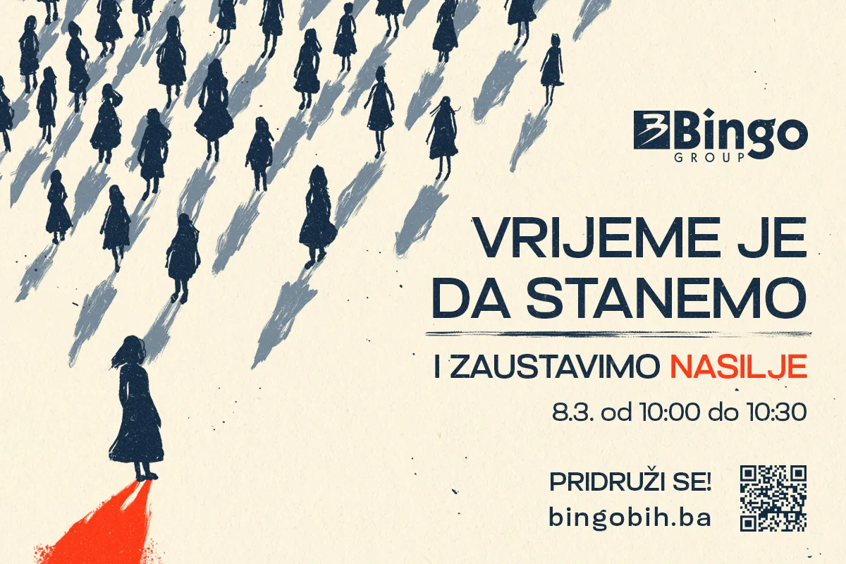 Iz Binga najavljuju: 8.3. naših 230 trgovina će, od 10:00 do 10:30,  stati sa radom