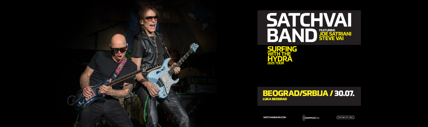 Joe Satrijani i Steve Vaj // Luka Beograd // 30.07.