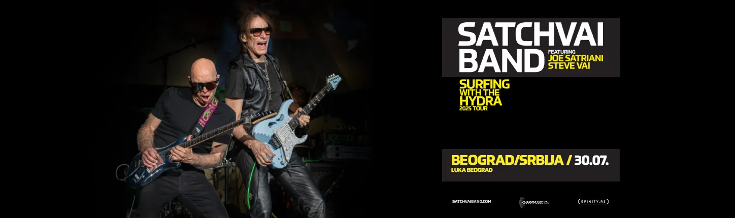 Joe Satrijani i Steve Vaj // Luka Beograd // 30.07.