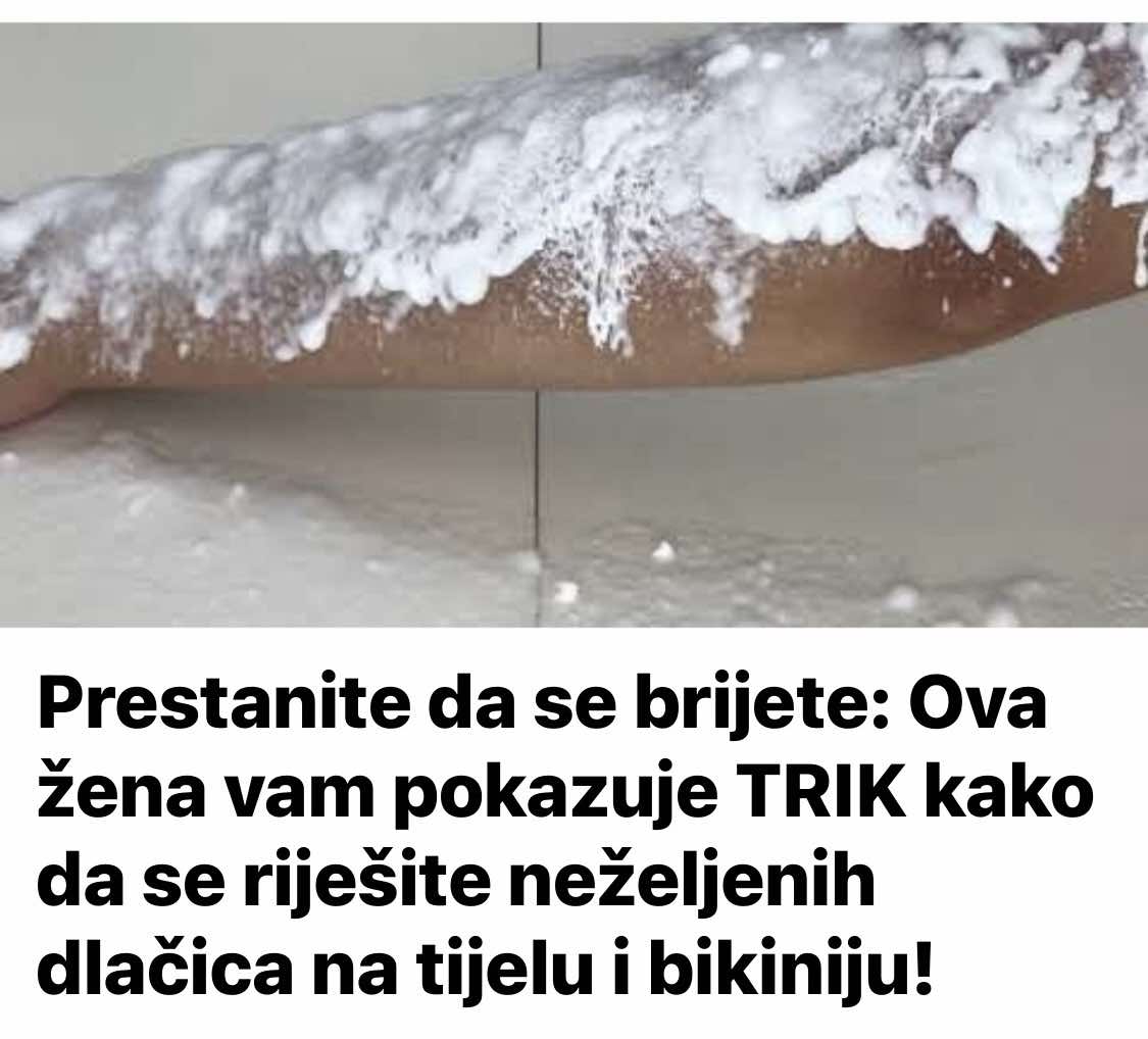 Prestanite da se brijete: Ova žena vam pokazuje TRIK kako da se riješite neželjenih dlačica na tijelu i bikiniju!