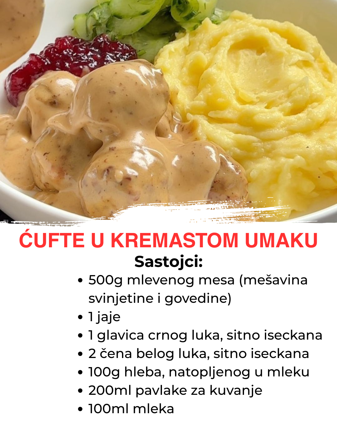 Ukusan i brz savršen ručak – Ćufte u kremastom umaku