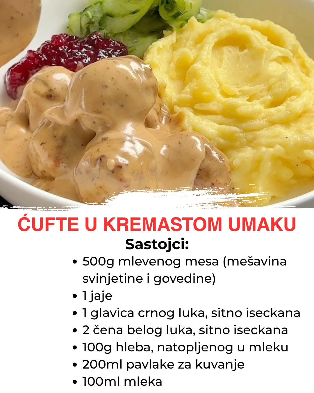Ukusan i brz savršen ručak – Ćufte u kremastom umaku
