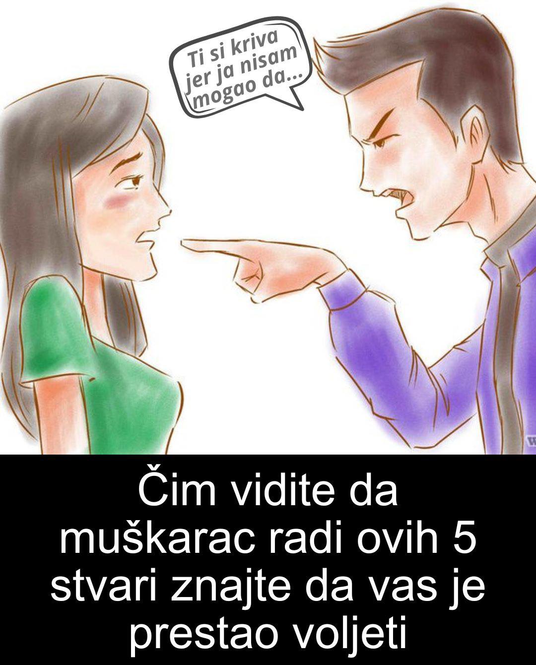 Čim vidite da muškarac radi ovih 5 stvari znajte da vas je prestao voljeti