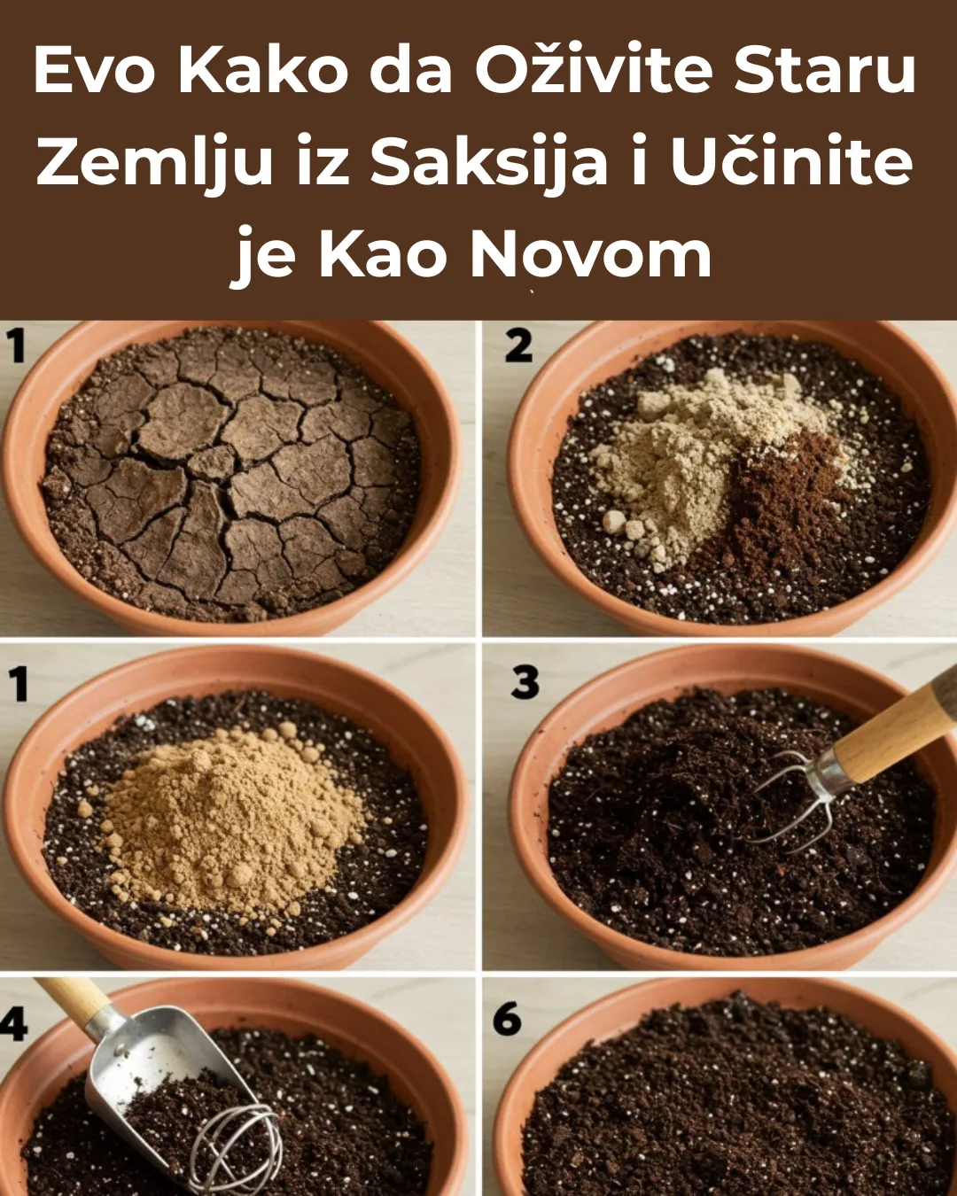 Evo Kako da Oživite Staru Zemlju iz Saksija i Učinite je Kao Novom