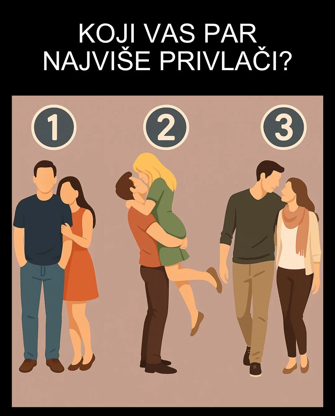 Izaberite par koji vam se čini najsretniji i otkrijte kakvi ste u ljubavnim vezama!
