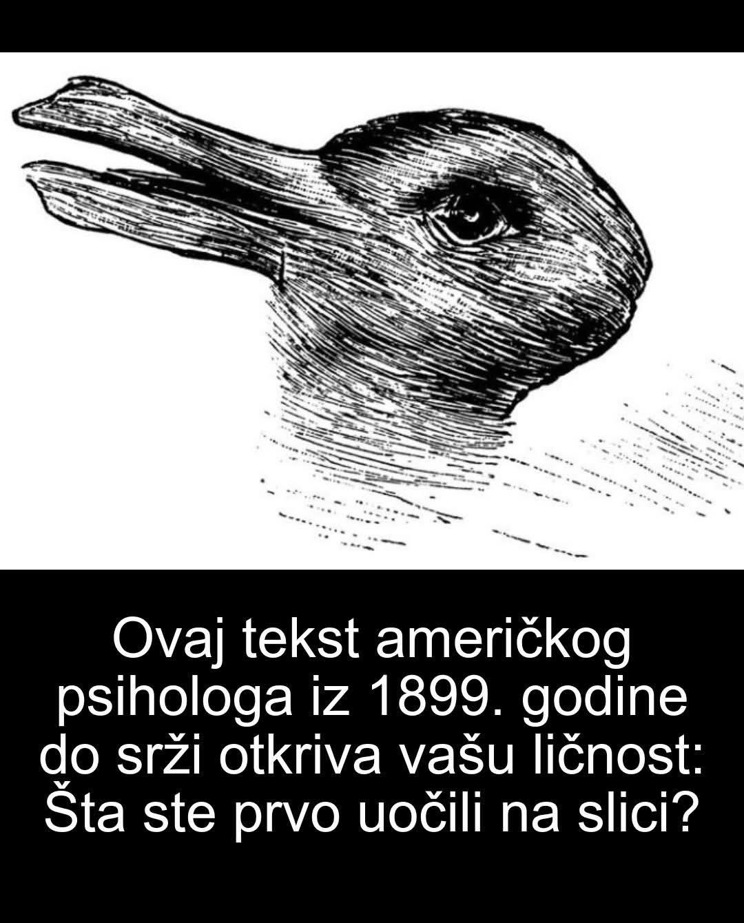 Ovaj tekst američkog psihologa iz 1899. godine do srži otkriva vašu ličnost: Šta ste prvo uočili na slici?