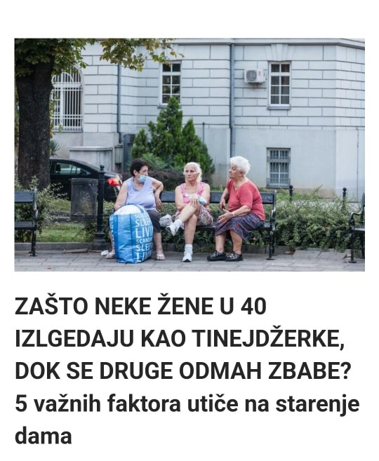 Zasto Neke Zene U 40 Izlgedaju Kao Tinejdzerke Dok Se