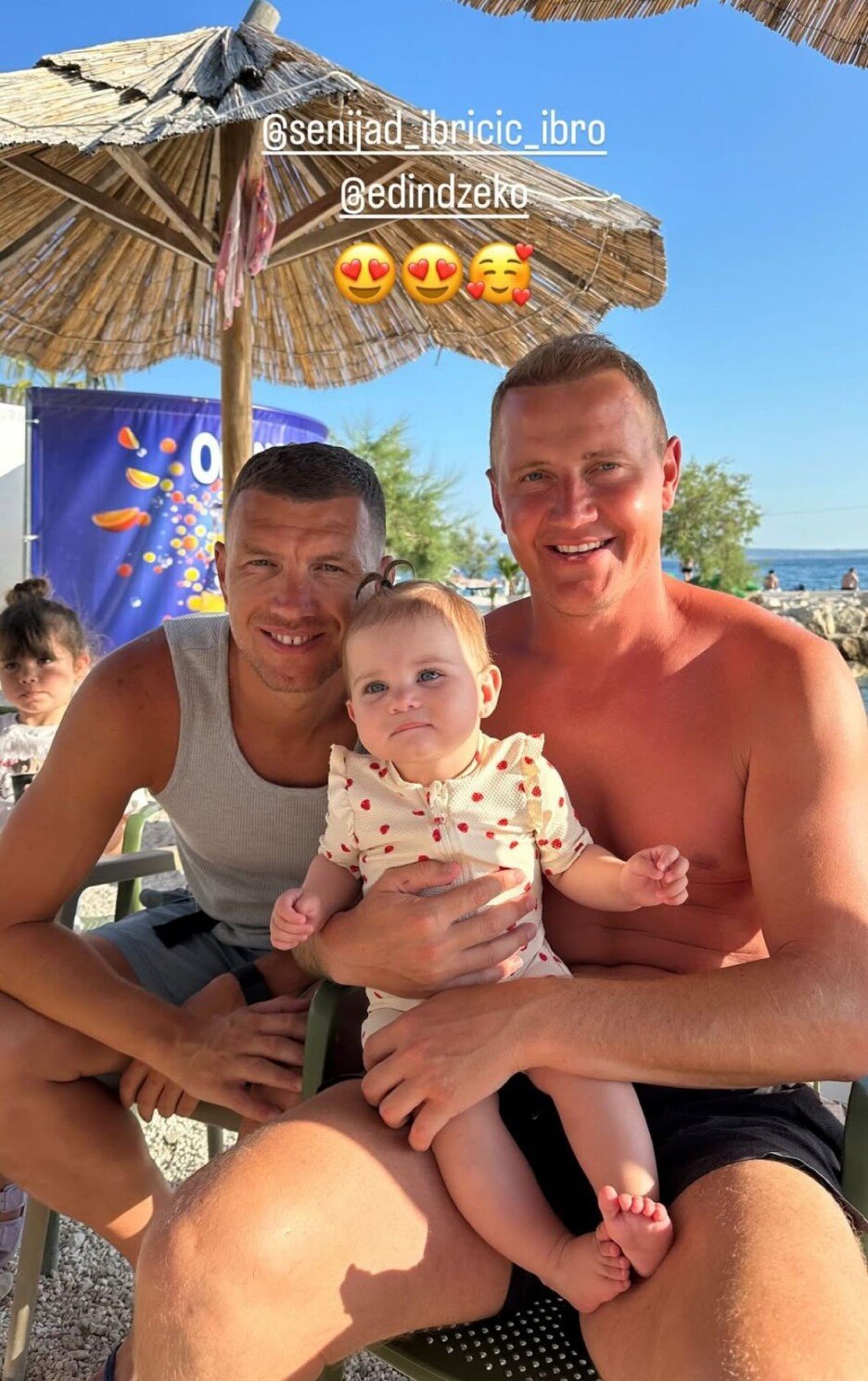 Dzeko počiva na Ibric (foto: Instagram)