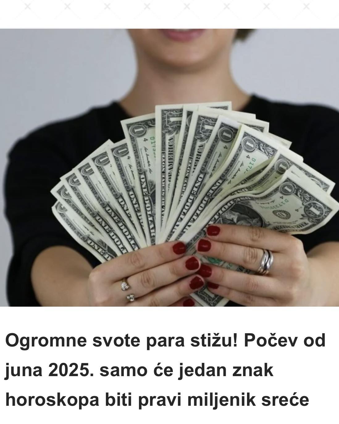 Jun donosi ogroman dobitak samo za jedan znak! Da li ste to vi?