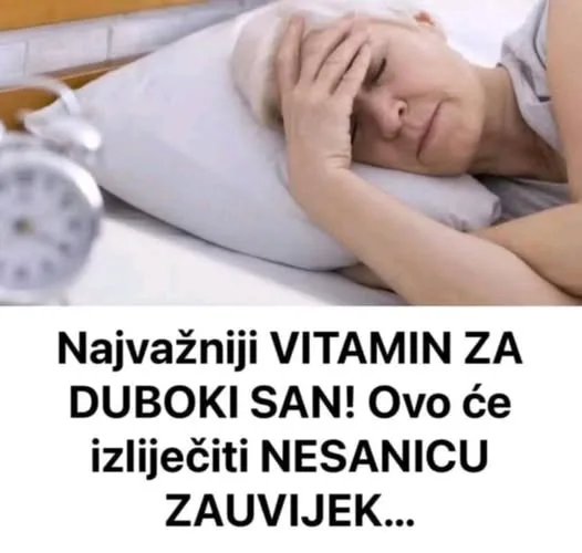 Evo koji vam vitamin može donijeti miran i dubok san – zauvijek!