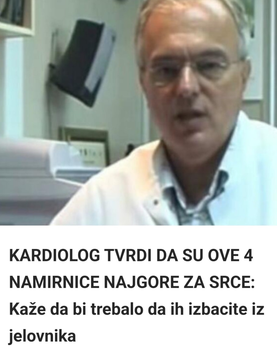 Kardiolog otkriva: Evo koje 4 namirnice uništavaju vaše srce – odmah ih izbacite!