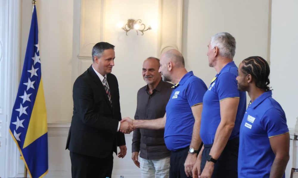 Bećirović organizirao svečani prijem za košarkaše BiH pred odlazak na Eurobasket
