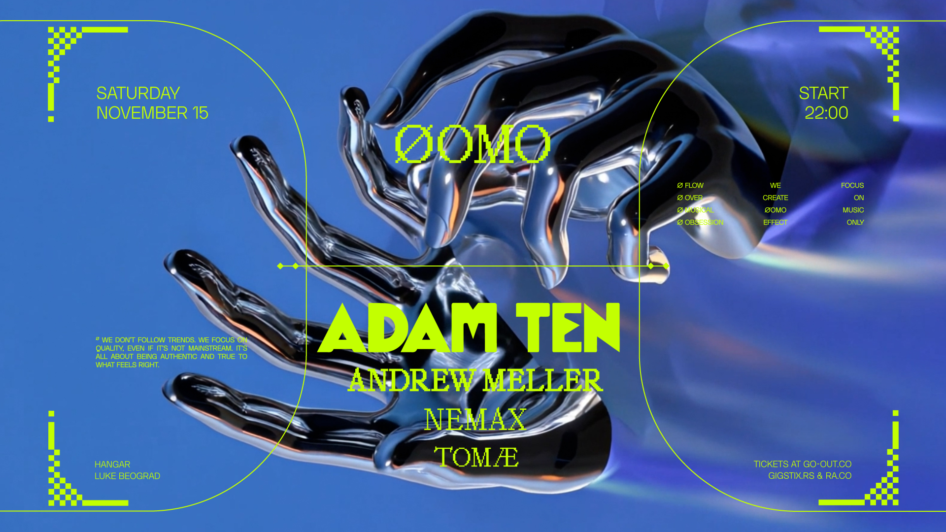 FOMO – Adam Ten // Hangar Luke Beograd // 15.11.