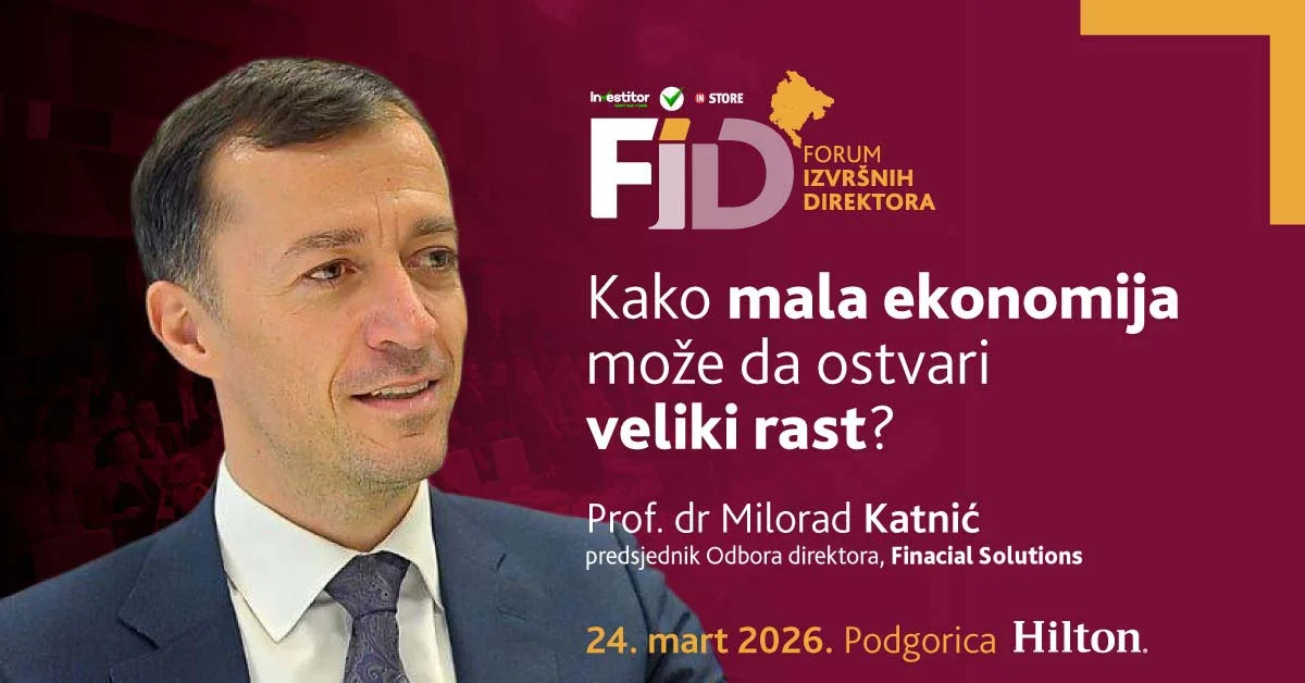 Dr Milorad Katnić na Forumu izvršnih direktora: Kako mala ekonomija može ostvariti veliki rast i postati otpornija na globalne šokove?