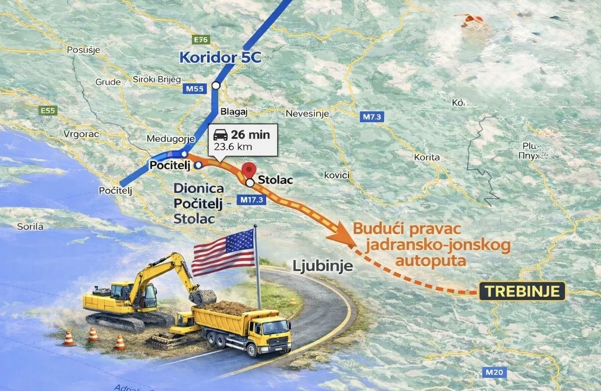 Jadransko-jonski auto-put u BiH ulazi u fazu realizacije: Počitelj–Stolac prva dionica ka Crnoj Gori